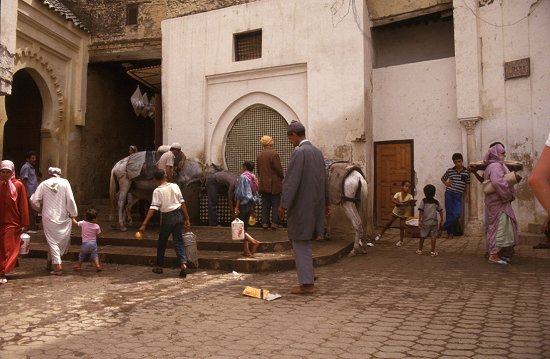 Die Wasserstelle eines ganzen Stadtteils, ein Brunnen an einer Moschee