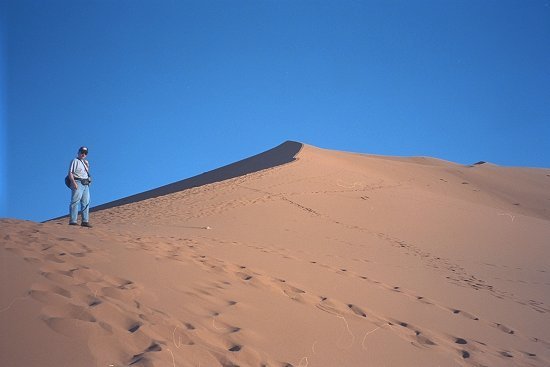 Besteigung der Dünen