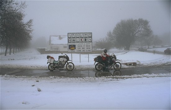 Schneetreiben bei Ifrane