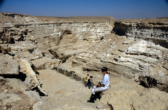 Canyon in der Negev-Wüste