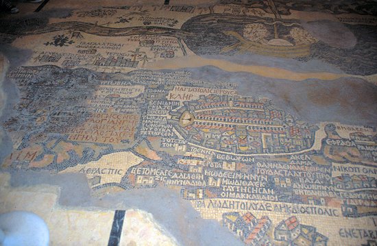 Das Bodenmosaik von Madaba mit der wahrscheinlich ältesten Kartendarstellung