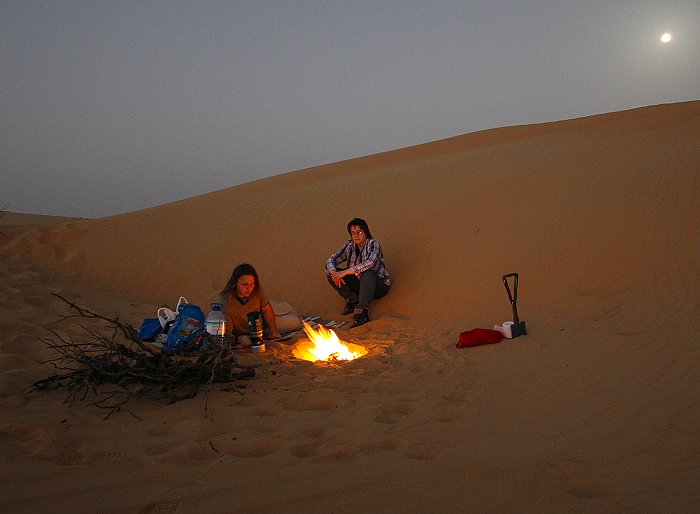 Zuerst 30°C in der Wüste ;-) ...