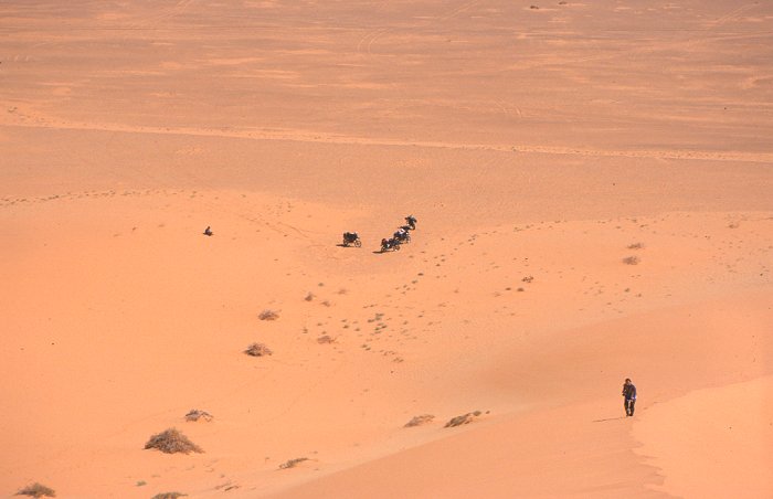 Von wegen Rast, wir erklimmen die Düne