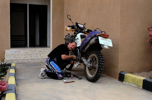 Werner mit seiner KTM 400 SC