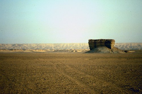 Zeugenberge auf der Ebene