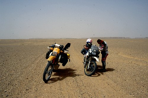 Das Plateau am Horizont ist die Hammada al Hamra
