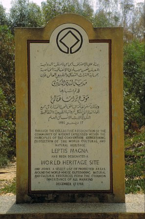 Die römischen Ruinen von Leptis Magna