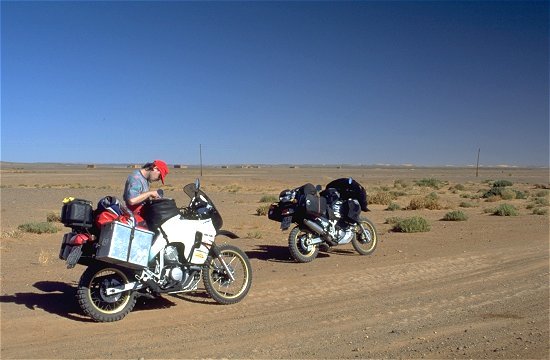 Orientierungspause am Erg Chebbi