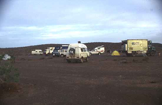 Auf dem Campingplatz Fort Bou Jerif an der Atlantikküste