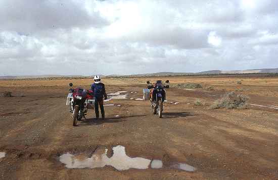 Die Rückfahrt von der Küste war auch etwas feucht