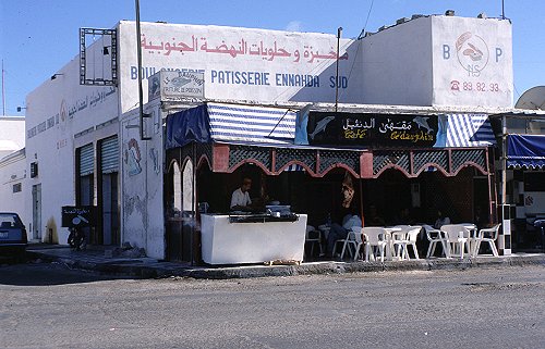 Kleines Restaurant in Dakhla.