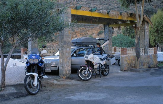 Auf dem Camping La Garoffa in Almeria. Hier bleibt das Gespann stehen