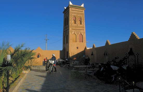 Hotel Kasbah Asmaa in Midelt, fertig machen zur Abfahrt