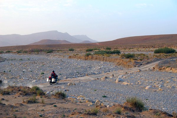 Oued-Durchquerung, die einfache Variante