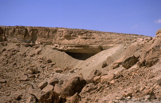 Die Höhle, in der Szenen des Films "Der englische Patient" gedreht wurden