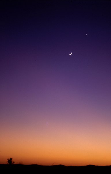 Mond und Abendstern