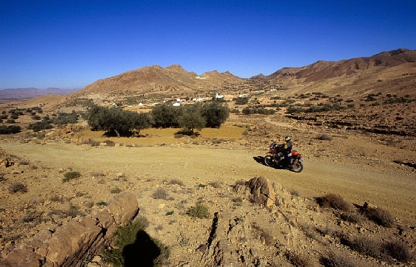 Abfahrt vom Jebel Biada