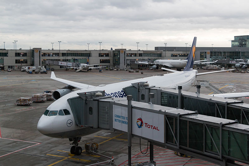 Unser Flieger nach Osaka, ein Airbus A340-300