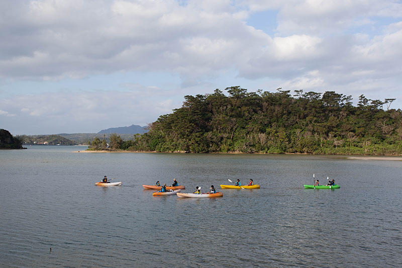 Paddler bei Ojima Island