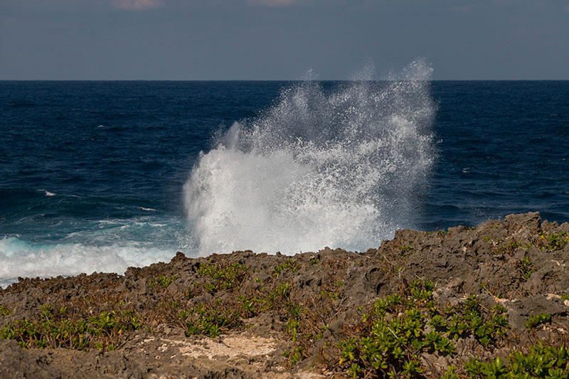 Der Wind peitscht die Wellen