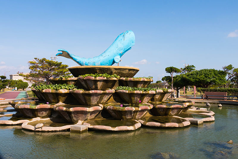 Im Brunnen mit dem Wal ...