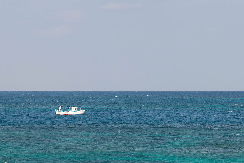 Blick auf's Meer ...