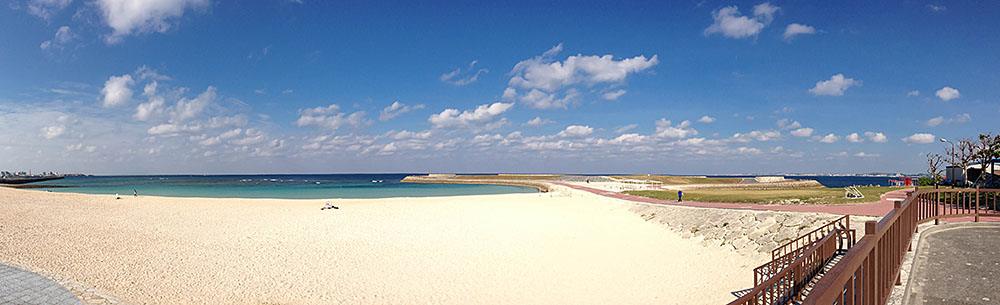 Pano des Hotelstrandes