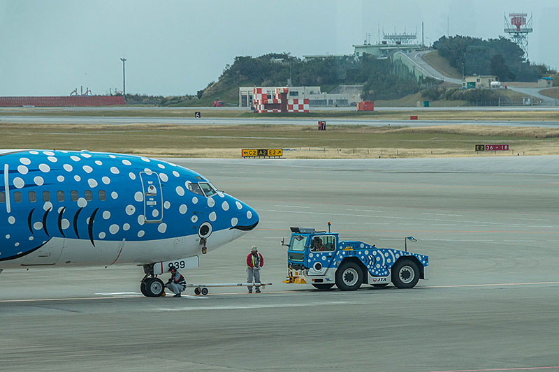 Sogar der Schlepper ist dem Design angepasst