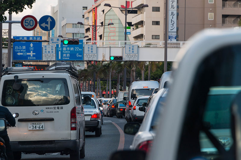 ... ist die Verkehrsdichte meist recht hoch