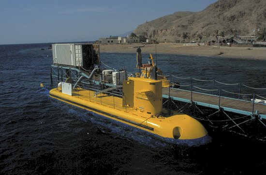 Mit diesem U-Boot tauchten wir 60 m tief ab