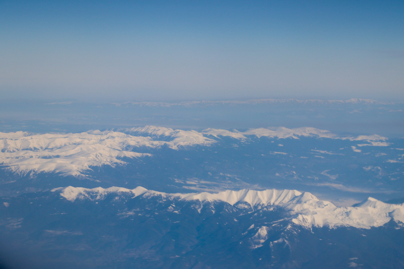 Flug über die Alpen 