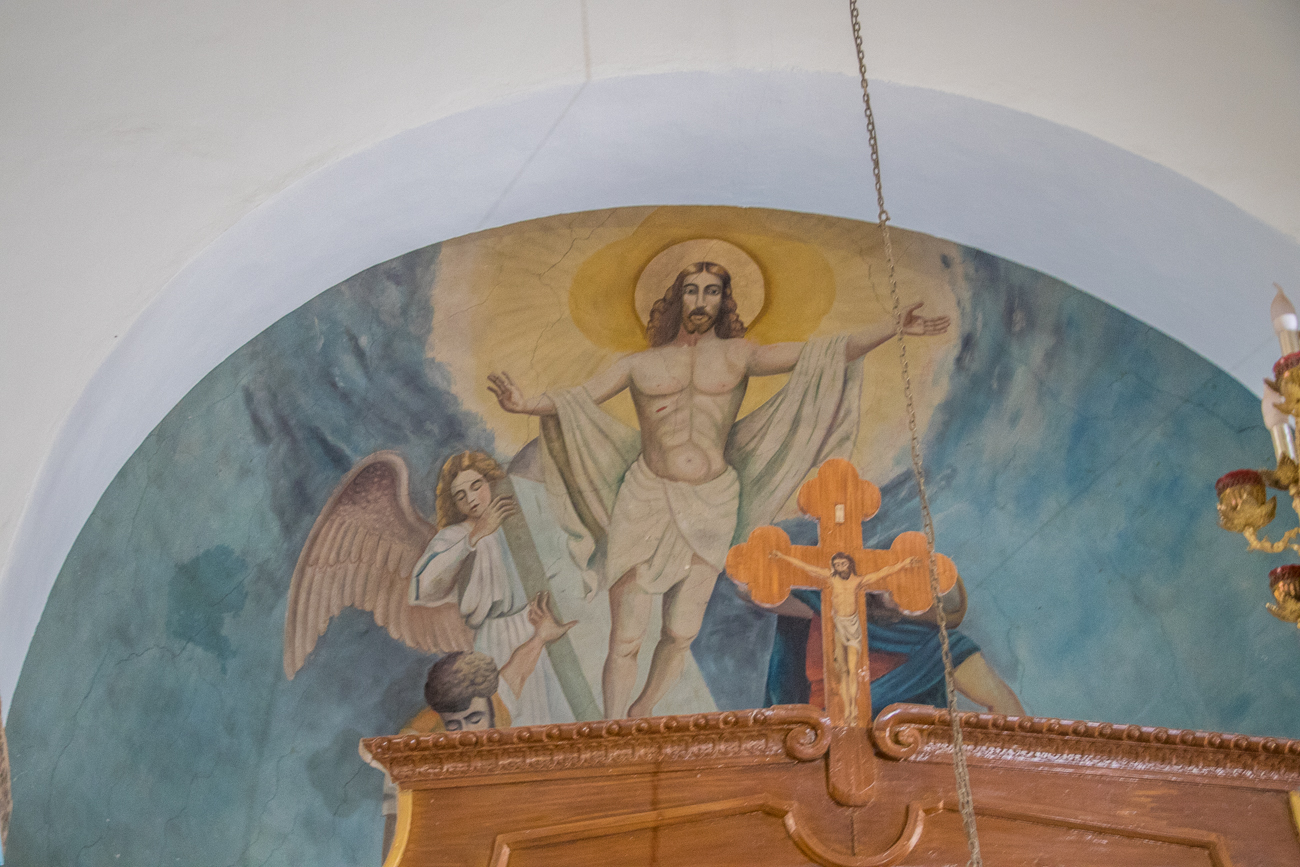 Bild hinter dem Altar 