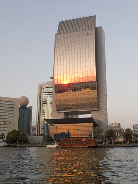 Sonnenuntergang am Dubai Creek