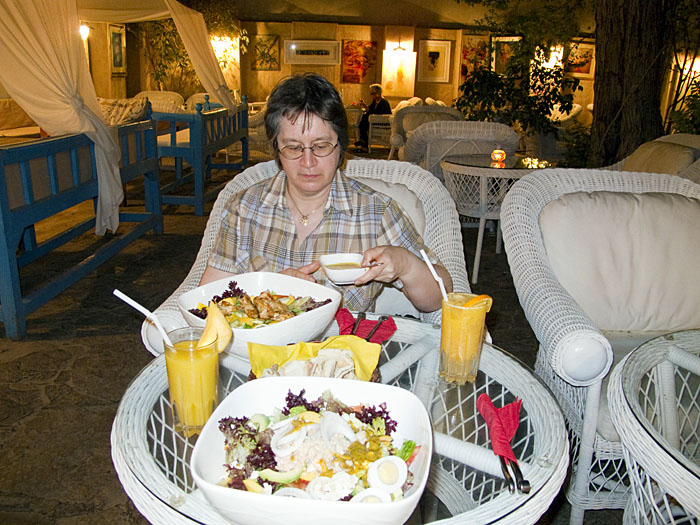 Abendessen im Museumsdorf