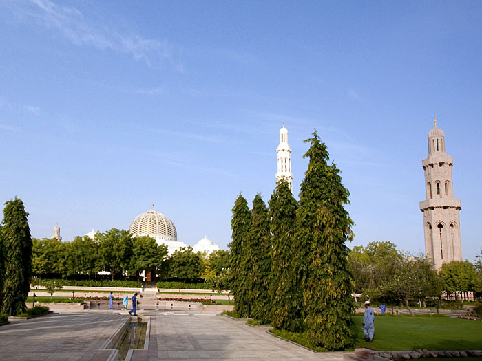 Die große Sultan Qaboos Moschee in Muscat