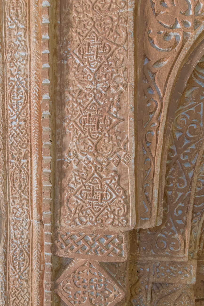 Stuckarbeiten am Mihrab
