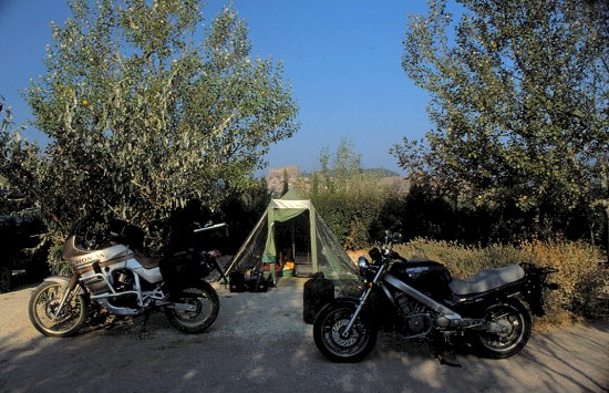 Auf dem Campingplatz sind wir fast alleine