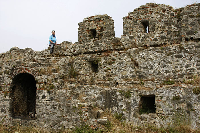 Von der Mauer oben ...