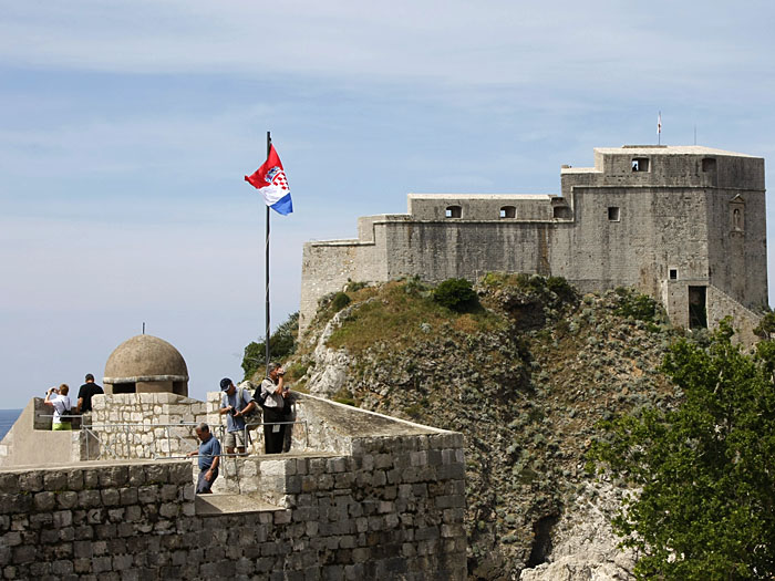 Auf der Mauer