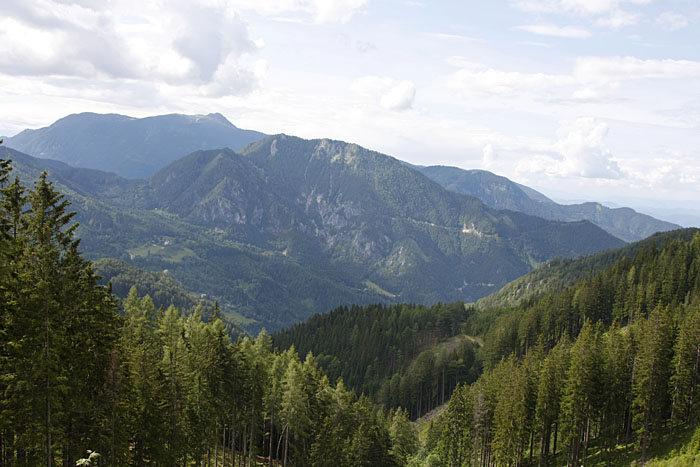 Wir fahren zum Paulitschsattel (Pavličevo Sedlo) hinauf