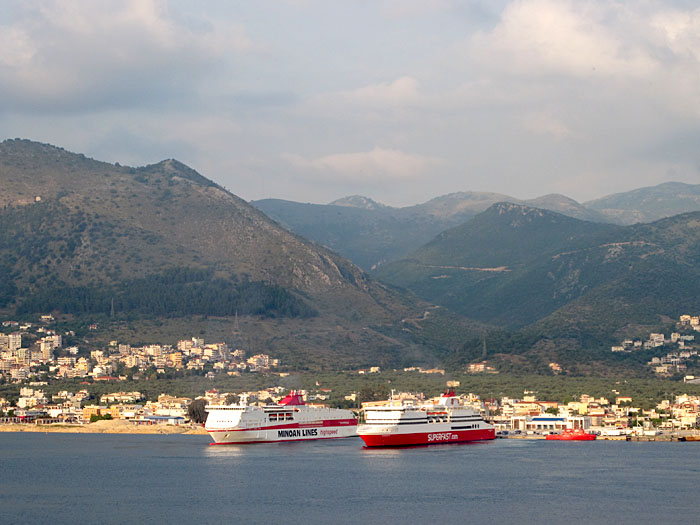 Ankunft im Hafen von Igoumenitsa