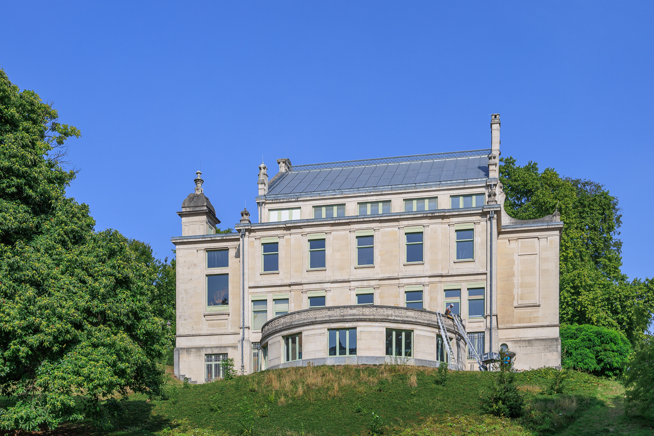 Renovierungsarbeiten an der Bibliothèque Solvay