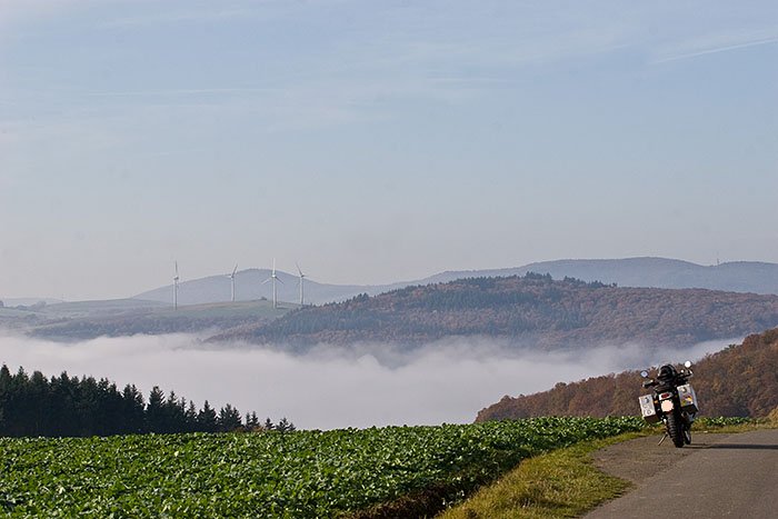 Immer wieder Nebel in den Tälern
