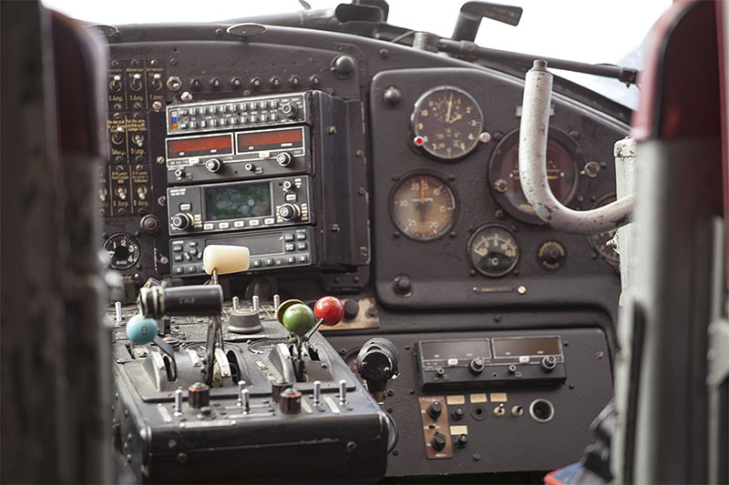 Cockpit der Antonow