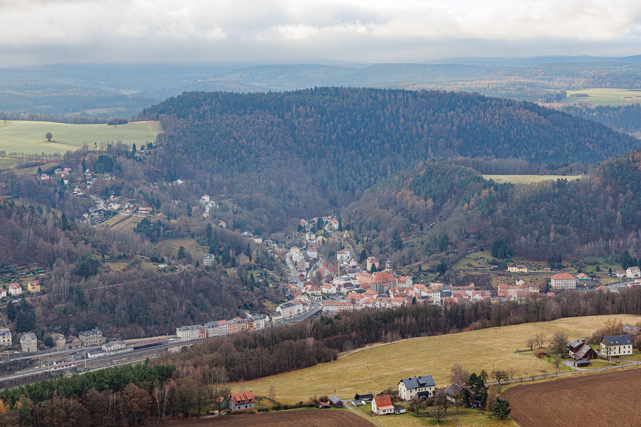 Blick auf den Ort K&ouml;nigstein