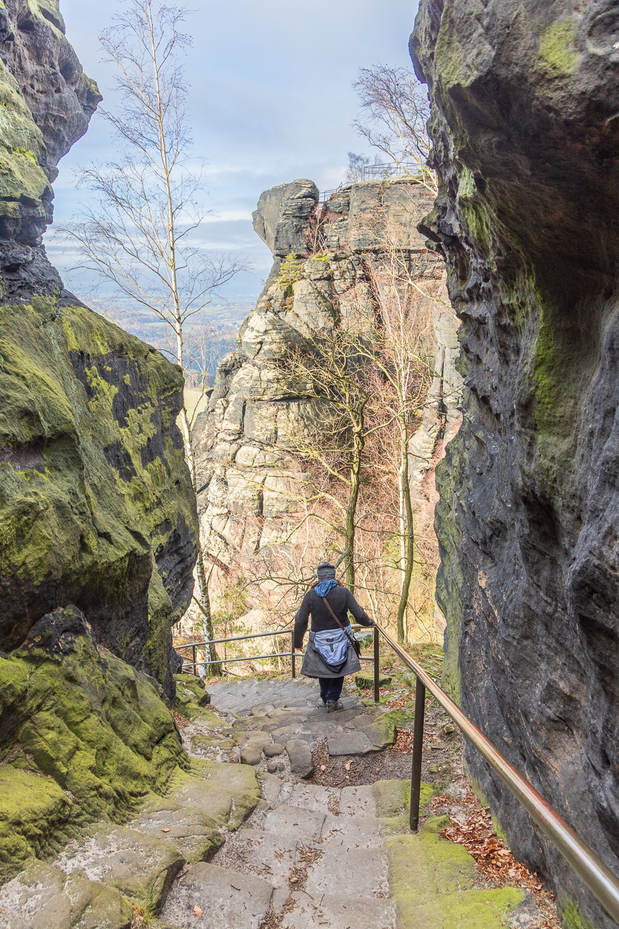 Abstieg ins Tal