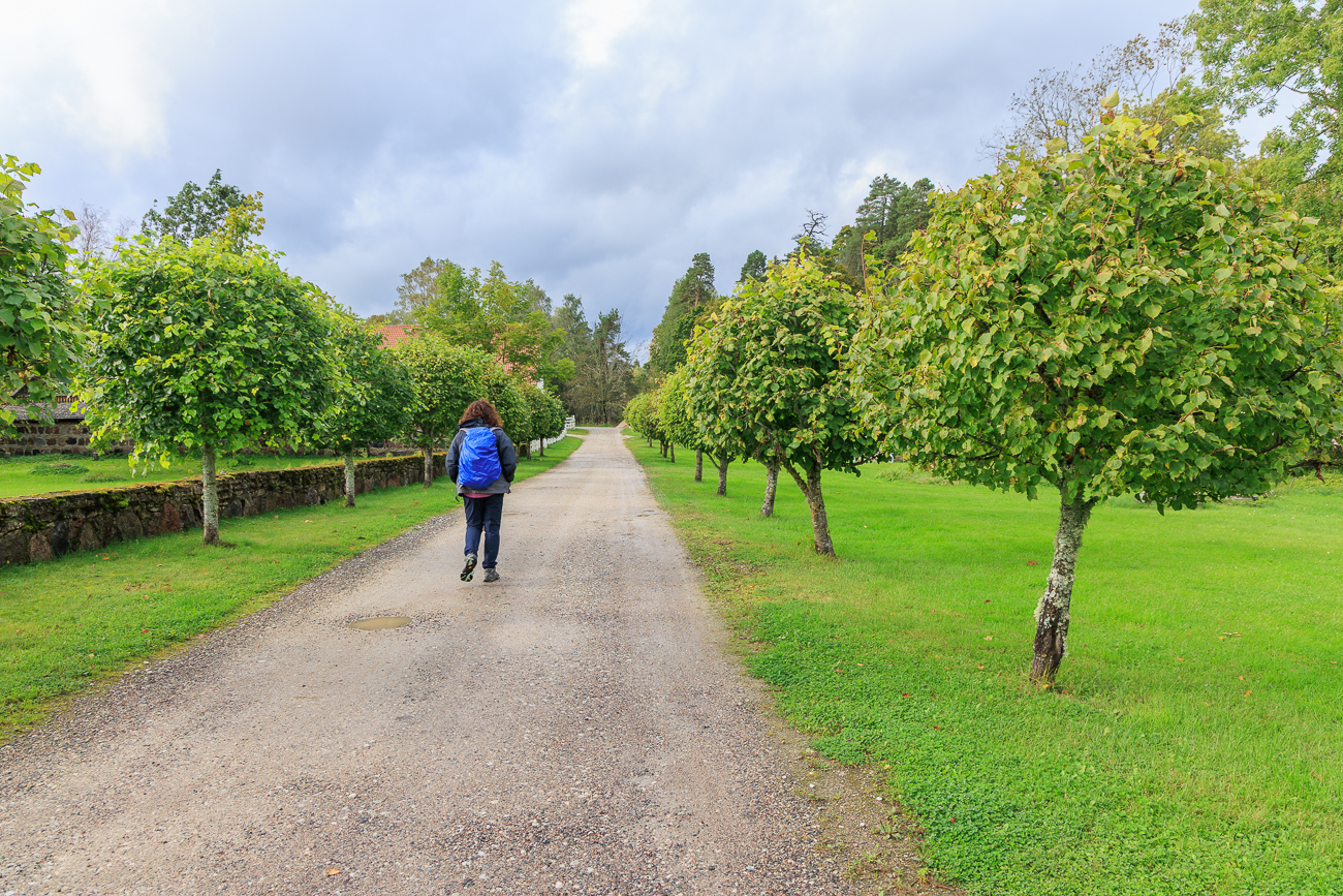 Schön angelegte Wege führen durch den Gutshof
