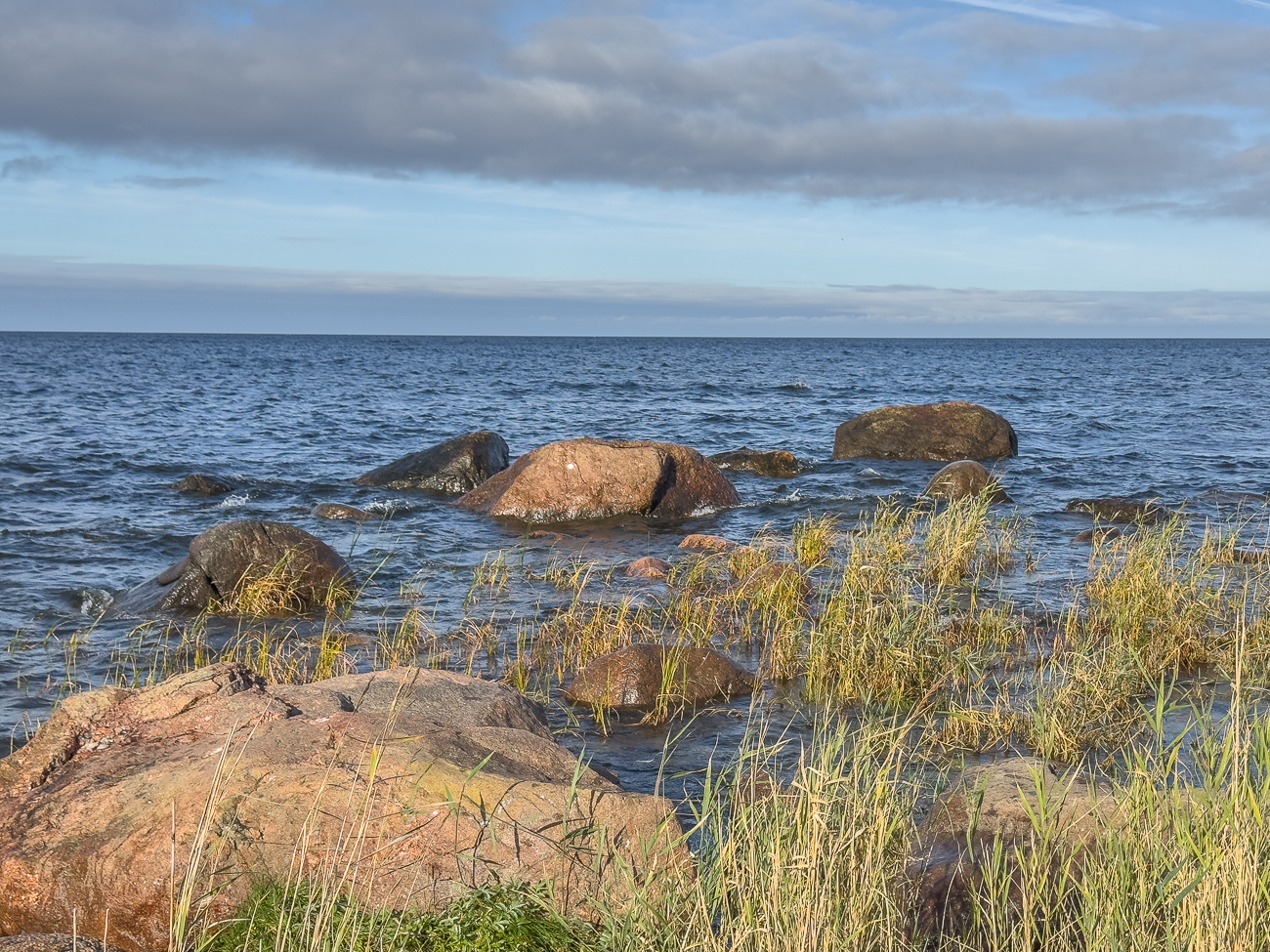 Auch hier gibt es Findlinge im Meer und auch im Wald
