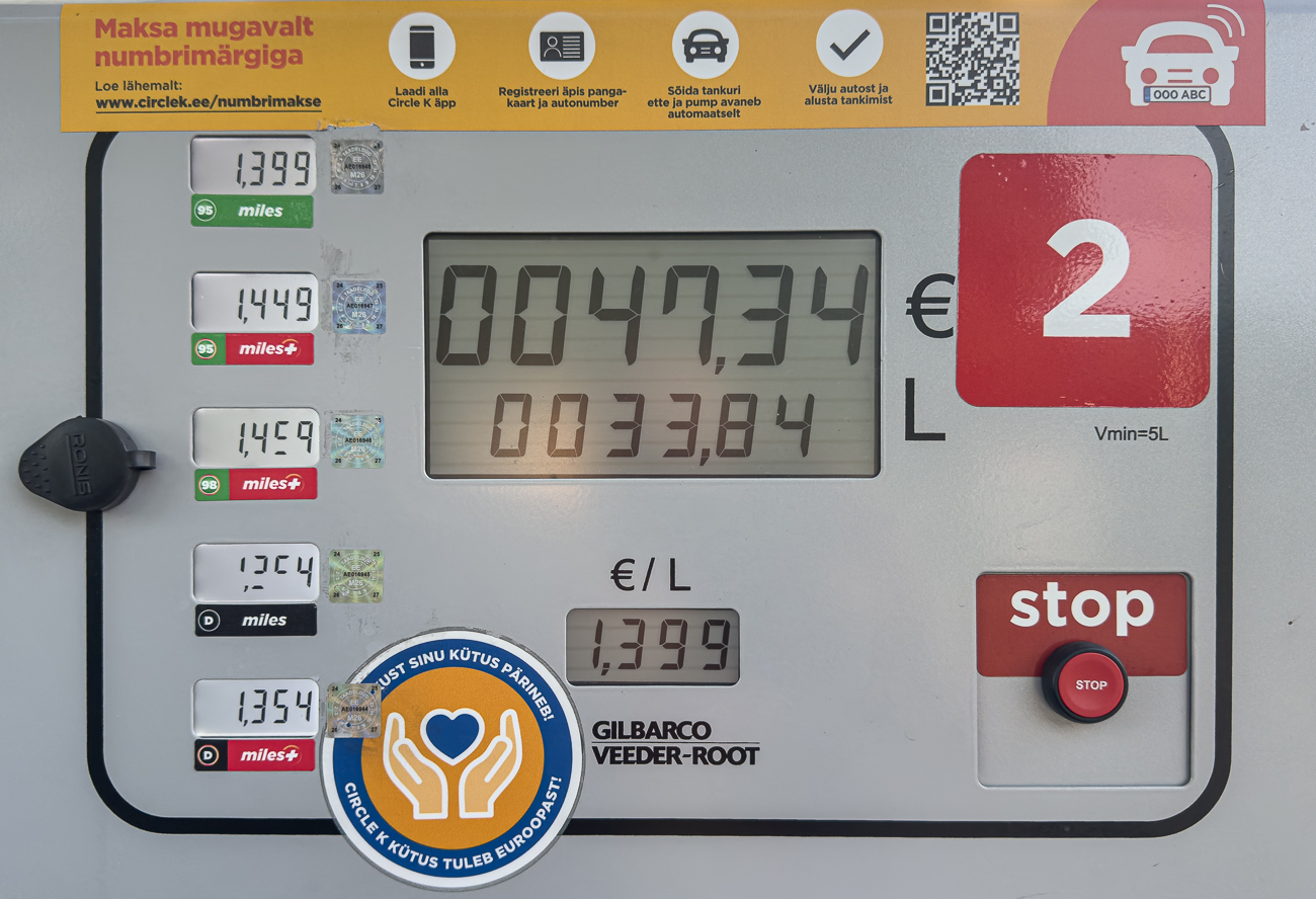 Die Spritpreise sind günstiger als in Deutschland ;-)