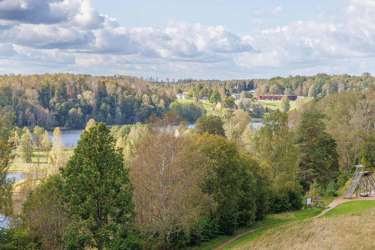 Blick vom Turm auf den Liinj&auml;rv (Strecksee)